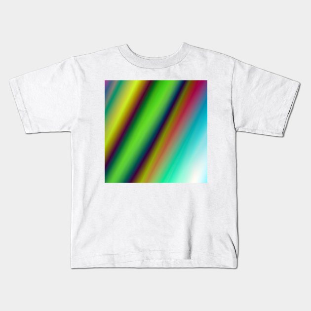 colorful abstract rainbow pattern background Kids T-Shirt by Artistic_st